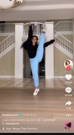 Addison Rae Dances to "WAP" By Meg Thee Stallion and Cardi B: Mariah Carey Obsessed, Wap Cardi B, Gucci Flip Flops, Bryce Hall, Thee Stallion, Thats All Folks, Lil Yachty, Addison Rae, Getting Back Together