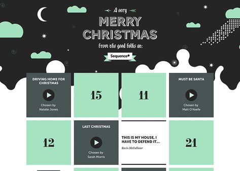 A very merry musical Christmas from Sequence! We're a digital agency offering creative and diverse digital solutions to help brands thrive online. Online Advent Calendar, Holiday Ads, Single Page Website, Interactive Websites, Advent Christmas, Christmas Campaign, Banner Design Inspiration, Holiday Countdown, Email Design Inspiration