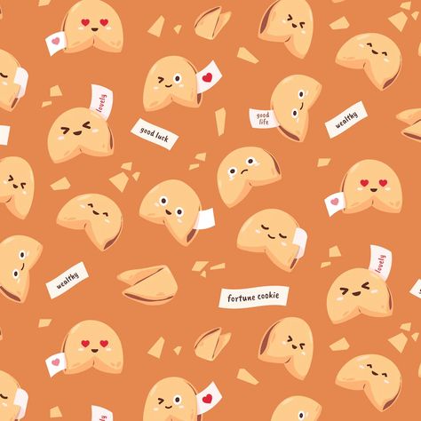 Free Vector | Flat design fortune cookies illustration Fortune Cookie Illustration, Fortune Illustration, Fortune Cookie Art, Cookies Illustration, Cookie Illustration, Chinese Fortune Cookie, Food Sketch, Birthday Art, Fortune Cookies