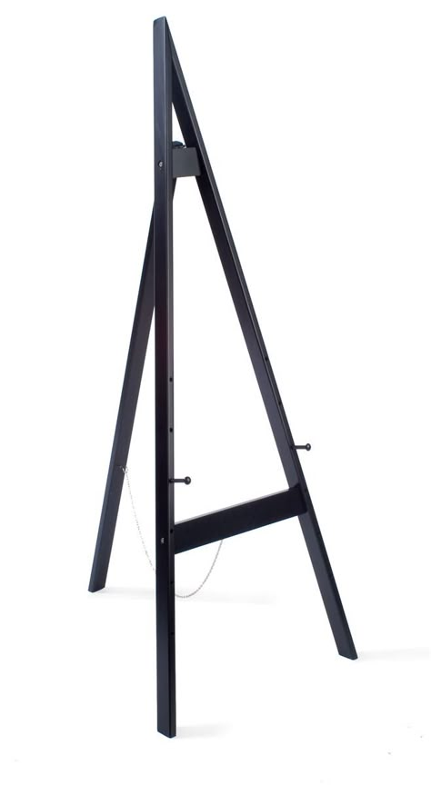 Wood Easel for Floor with Height Adjustable Display Pegs - Black Diy Easel, Floor Easel, Wedding Mirror, Wood Easel, Display Easel, Easel Stand, Acrylic Painting Lessons, Wooden Easel, Art Easel