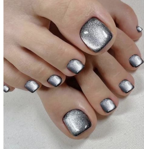 Black Acrylic Toe Nails, Toenails Summer, Acrylic Toenails, Easy Toe Nail Designs, Simple Toe Nails, Press On Toenails, Fake Toenails, Acrylic Toe Nails, Toe Nail Color