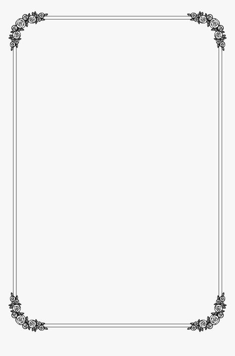 Page Frames Border, Page Outline Border, Background Images For Project, Menu Border Design, Simple Page Design, A4 Page Border Design, Border Png Aesthetic, Beautiful Frames And Borders, White Border Frame Png