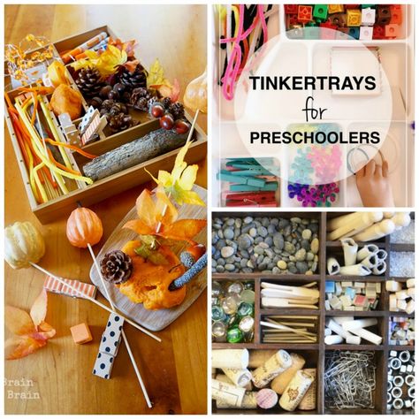 Tinker Tray – STEM Activity for Little Learners Tinker Trays Preschool, Tinker Tray Ideas, Tinker Table, Tinker Space, Tinker Tray, Tinkering Station, Tinker Box, Montessori Trays, Teaching Mama