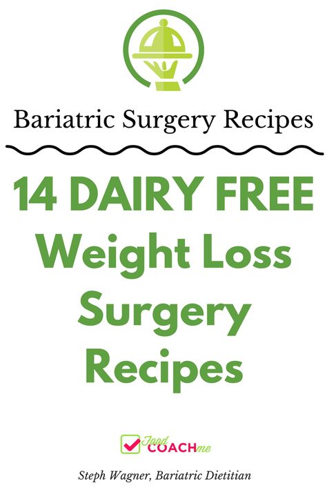 Avoiding milk and dairy 🐮after wls? This blog is a roundup of 14 dairy free recipes for bariatric patients.  Note: there are far more milk free recipes on the site, these are just the most recent! Milk Free Recipes, Recipes For Bariatric Patients, Cauliflower Fries, Gastric Bypass Recipes, Wls Recipes, Bariatric Friendly Recipes, Bariatric Eating, Free Weight, Bariatric Recipes