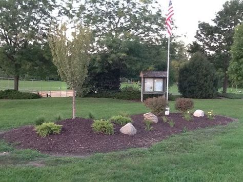 Flag Pole Landscaping w/ large rocks | Landscaping | Pinterest ... Landscape Around Flag Pole Yard Ideas, Flag Landscaping, Flag Pole Landscaping Front Yards, Flagpole Landscaping, Wedding Landscaping, Flag Pole Landscaping, Flagpole Landscaping Ideas, Amazing Landscaping Ideas, Corner Desks