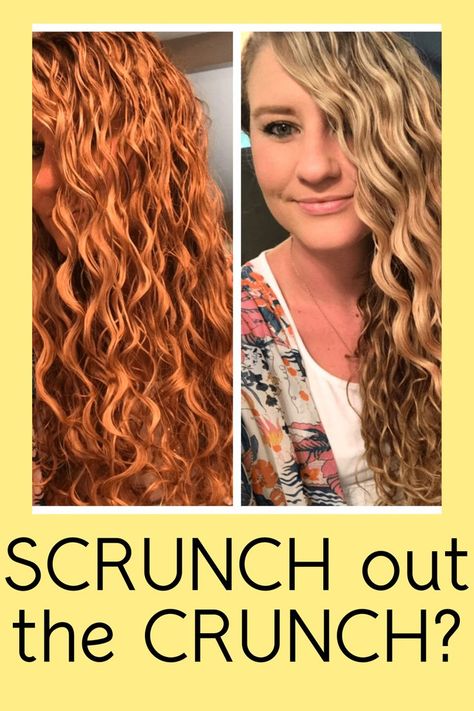 curly girl method – scrunch out the crunch Scrunch The Crunch Out, How To Scrunch Out The Crunch, Scrunch Hairstyles, Gelled Hair, Crunchy Hair, Scrunched Hair, Curly Hair Trends, Long Hair Pictures, Curly Girl Method