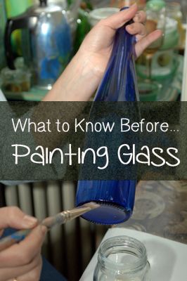 If you would like to paint glass, whether it's glassware, a window, a vase or a jar there are a few things to know & ask yourself before you start. Painting Glass, Wine Bottle Art, Painted Glasses, Painted Wine Bottles, Wine Bottle Diy, Altered Bottles, Glass Bottle Crafts, Painted Wine Glasses, Wine Bottle Crafts