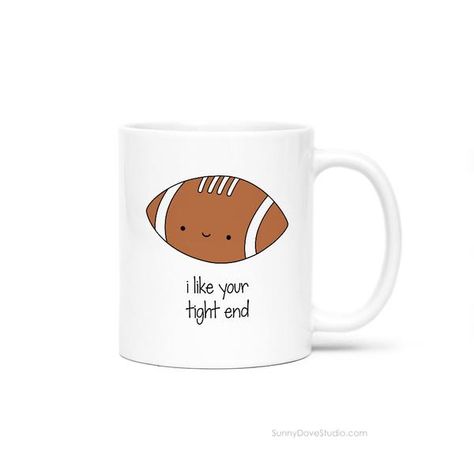 funny football pun mug gift for boyfriend or husband birthday christmas valentine's day or anniversary! Football Puns For Boyfriend, Gifts For Boyfriend Football, Football Puns, Soulmate Ideas, Football Valentines, Cards Boyfriend, Boyfriend Cards, Birthday Present For Boyfriend, Thoughtful Gifts For Him