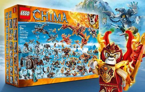 These sets are so large they should be considered LEGO sculpture as the detail is just startling Big Lego Sets, Harry Potter Lego Sets, Fire Vs Ice, Lego Chima, Big Lego, Lego Sculptures, The Chi, Lego Robot, Awesome Lego