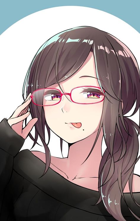 RiotingSpectre on Twitter: "Artist: Ninnzinn… " Girl With Glasses, An Anime, Long Hair, Hair, Anime, Black