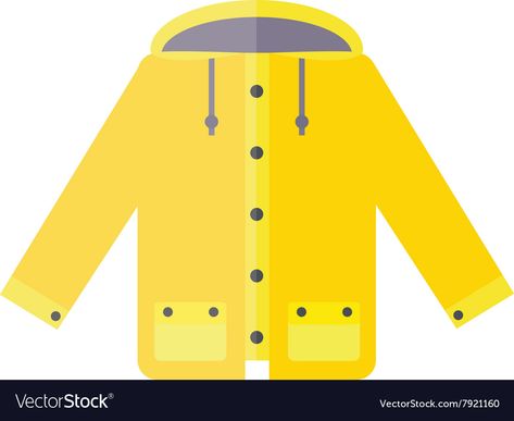 Rain Coat Drawing, Raincoat Drawing, Cartoon Rain, Yellow Raincoat Drawing, Waterproof Clothes, Yellow Raincoat Aesthetic, It Yellow Raincoat, Yellow Raincoat, Spring Coat