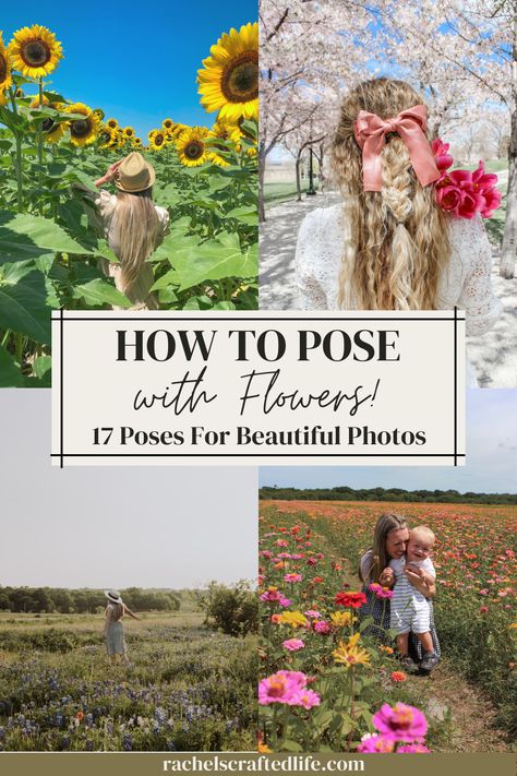 Flowers and photos are two of the most beautiful things in life, and when put together, can create stunning and unforgettable images. If you're looking for ways to pose with flowers for beautiful photos, then look no further! In this guide, we'll take you through 17 posing tips and tricks to help you make the most of your floral photo shoot. Learn how to naturally incorporate flowers into your poses and make your photos look truly breathtaking. Pose With Flowers, Flowers Pose, Floral Photo Shoots, Couples Kiss, Giving Flowers, Couple Poses Reference, Outdoor Pictures, Drawing Flowers, How To Shade