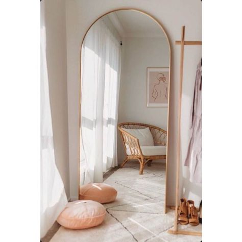 Unique Accent Chair, Tall Mirror, Funny Decor, Arch Mirror, Length Mirror, Custom Made Furniture, Full Length Mirror, Main Bedroom, Living Room Inspo