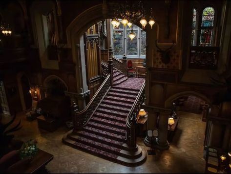 Dark Manor Interior, Skibo Castle, Literature Classics, Manor Interior, Gothic Mansion, Victorian Manor, Books Literature, Great Hall, Victorian Mansions