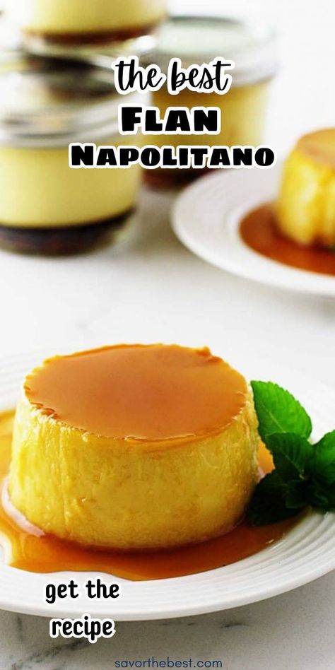 This Flan Napolitano is a cream cheese flan. It is smooth, soft and creamy with an incredibly rich flavor.  The caramel sauce sets over the top and makes an impressive dessert. Flan Dessert Cups, Parisian Flan Recipe, Flan Recipes, How To Make Flan, Cheese Flan, Cream Cheese Flan, Flan Dessert, Impressive Dessert, Caramel Flan