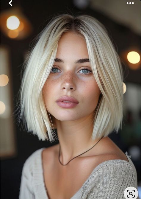 Kort Bob, Short Blonde Bobs, Blonde Bob Hairstyles, Chin Length Hair, Short Blonde, Short Blonde Hair, Short Bob Hairstyles, Hair Dos, Pretty Hairstyles