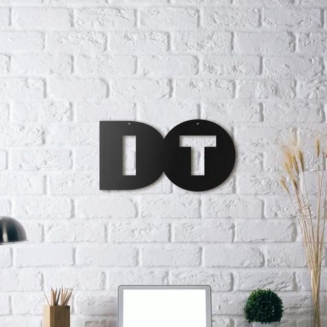 A Sign, Brick Wall, Do It, Desk, Wall, White, Design