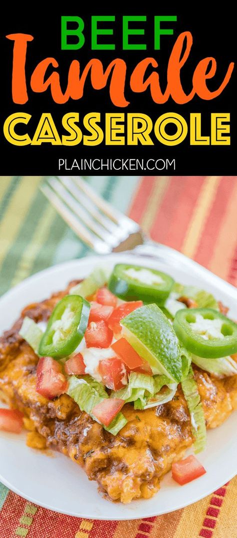 Beef Tamale Casserole, Beef Enchilada Sauce, Cornbread Crust, Tamale Casserole, Beef Tamales, Easy Mexican Casserole, Hamburger Casseroles Recipes, Jiffy Mix, Beef Enchilada