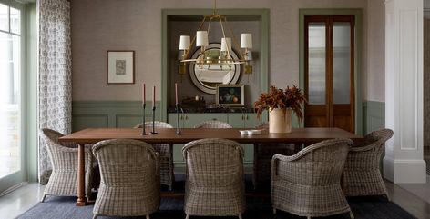 Mirada Haus - Kate Lester Interiors Kit Kemp Dining Chairs, Cape Cod House, Jaipur Living, Interior Inspiration, Blinds