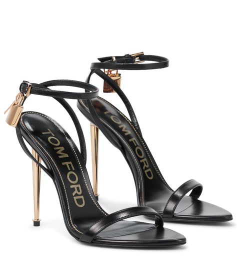 Tom Ford Heels, Tom Ford Shoes, Heels Aesthetic, Black Toms, Heels Classy, Designer Heels, Ankle Straps, Heeled Sandals, High Heel Sandals