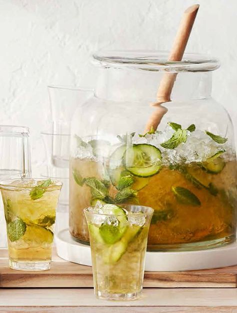 Recipe Detail Page | LCBO Pitcher Of Mint Juleps, Kentucky Derby Punch Recipes, Mint Julep Pitcher Recipe, Speakeasy Food, Mint Julep Punch, Mint Julep Recipe Pitcher, Mint Julep Recipe Kentucky Derby, Derby Food, Club Cocktails