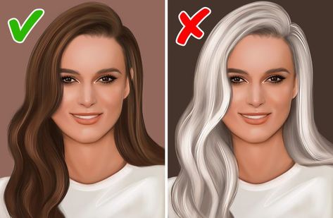 How to Match Hair Color With Skin Tone and Eye Color Grey Hair Olive Skin Tone, Olive Skin Grey Hair, Best Hair Color For Neutral Skin Tone And Brown Eyes, Grey Eyes Hair Color Ideas, Hair Color With Skin Tone, Hair Color For Red Skin Tone, Grey Hair Brown Eyes, Hair Color For Neutral Skin Tone, Hair Color For Olive Skin Tone