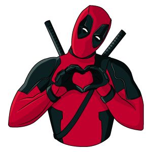 Heart Hands Tattoo, Finding Nemo Stickers, Deadpool Kawaii, Spiderman Heart, Deadpool Heart, Deadpool Painting, Deadpool Svg, Deadpool Png, Deadpool Cartoon