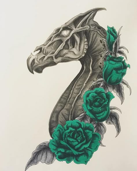 Thestral Tattoo, Pop Culture Tattoos, Culture Tattoos, Animal Tattoo Ideas, Design Tattoo, Animal Tattoos, The Head, Pop Culture, Tattoo Ideas