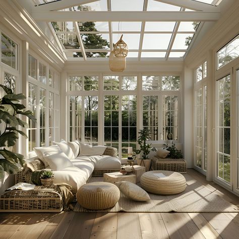 A Solarium Room Sunroom Addition, Luxury Sunroom, Greenhouse Living Room, Conservatory Ideas Interior Decor, Sunroom Flooring Ideas, Modern Sunroom Ideas, Indoor Sunroom Ideas, Sunroom Idea, Modern Farmhouse Sunroom