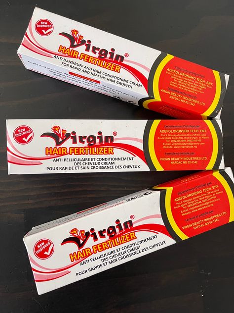 Virgin Hair Fertilizer Rapid Hair Growth Conditioning Anti Dandruff Cream 125grm 1 Tube of Virgin Hair FertilizerDirections: Apply Virgin Hair Fertilizer into hair and scalp daily, comb it as desired for a healthy, strong and natural looking hair. Virgin Hair Fertilizer Before And After, Blue Magic Hair Grease Growth, Virgin Hair Fertilizer, Overnight Hair Growth, Hair Fertilizer, Herbs For Hair Growth, Overnight Hair, Natural Hair Care Routine, Hair Conditioning