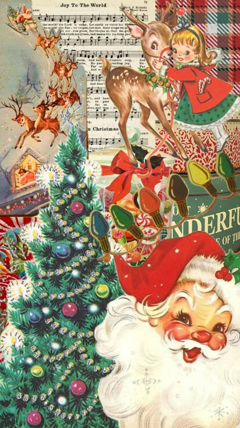 Vintage Christmas #vintagechristmas #cozyxmas Christmas Dreaming, Images Disney, Wallpaper Christmas, Vintage Christmas Gifts, Cute Christmas Wallpaper, Christmas Phone Wallpaper, Vibes Art, Christmas Feeling, Holiday Wallpaper