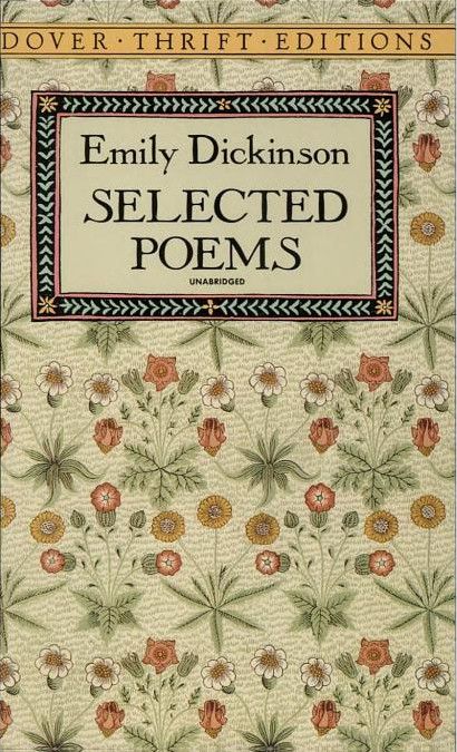 Selected Poems (Dover Thrift Editions) / Emily Dickinson Emily Dickinson Poems, Dover Publications, Vintage Book Covers, Beautiful Book Covers, Emily Dickinson, Old Book, Book Cover Art, Ex Libris, Classic Literature