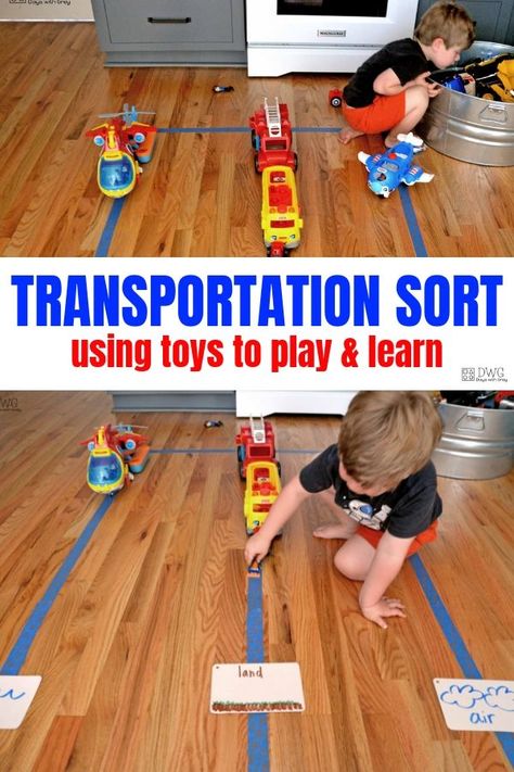 transportation activities for preschoolers Vehicle Activity For Preschool, Transportation Gross Motor Preschool, Transport Activity For Preschool, Transportation Theme Gross Motor Activities, Transportation Large Motor Activities, Transport Literacy Activities, Color Activities For Toddlers, Transportation Preschool Activities, Transportation Theme Preschool