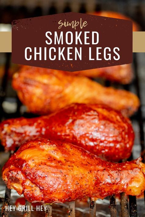 These Smoked Chicken Legs are a smoky, delicious way to enjoy chicken legs. They're packed with flavor and can be enjoyed dry or with your favorite BBQ sauce. Smoked Chicken Legs Pellet Smoker, Chicken Legs In Smoker, Traeger Chicken Legs, Chicken Legs Smoker, Chicken Legs On The Smoker, Smoked Chicken Legs Recipes Pellet Grill, Chicken Legs On Pellet Grill, Smoked Chicken Legs Recipes, Smoked Drumsticks