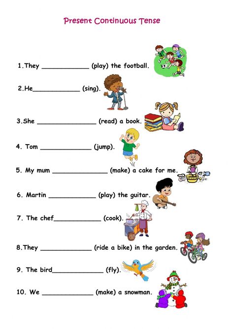 Present continuous interactive and downloadable worksheet. You can do the exercises online or download the worksheet as pdf. Present Continuous Worksheet For Grade 2, Present Continuous Worksheet For Kids, Present Continuous Worksheet, Present Progressive, Past Continuous, Present Continuous Tense, English Grammar For Kids, Simple Present Tense, Present Continuous