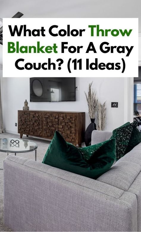 Looking for ideas on what color throw blanket to pair with a gray couch? Check out these 11 suggestions that will add a pop of color and style to your living room. Grey Couch Throw Blanket, Throw Blanket For Gray Couch, Dark Grey Couch With Throw Blanket, Colorful Throw Pillows For Grey Couch, Grey Couch Blue Pillows, Gray Blue Couch, Charcoal Grey Couch, Charcoal Gray Throw Blanket, Dark Gray Throw Blanket