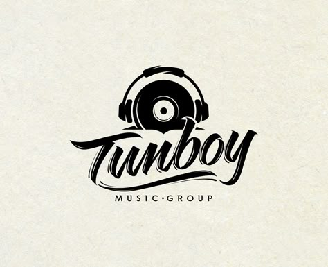 Tunboy 1 by Antonio Zacarias (via Creattica) #logo #brand identity #Graphic design #design #Steve Siewert Musician Logo, Production Logo, Musical Logo, Logo Examples, Logo Elements, Music Logo Design, Dj Logo, Inspiration Logo Design, Logo Design Inspiration Creative