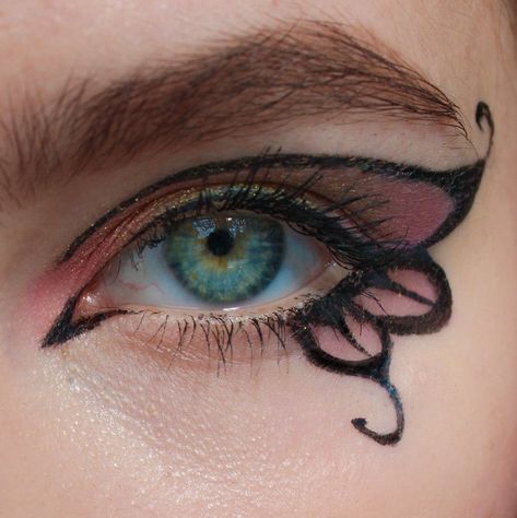 eyeliner eye makeup butterfly Fairy Wings Eye Makeup, Fairy Wing Eye Makeup, Fairy Wings Makeup, Butterfly Eyeliner Hooded Eyes, Butterfly Wing Makeup, Fairy Wing Makeup, Fairy Wing Eyeliner, Butterfly Wing Eyeliner, Fairy Wing Nails