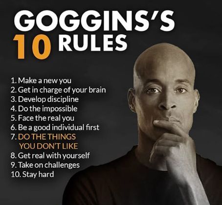 David Goggins's top 10 rules | Top 10 Rules of David Goggins David Goggins Book, David Goggins, Info Board, Positive Quotes For Life Motivation, Personal Improvement, Warrior Quotes, Positive Quotes For Life, Mindset Quotes, Lesson Quotes