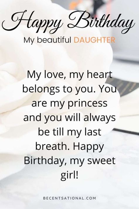 Happy birthday daughter! 80+ birthday quotes and birthday wishes. Pick your favorite daughter quotes. # mybeautifuldaughter #birthday Happy Birthday Beautiful Daughter, 80th Birthday Quotes, Happy Birthday Mom From Daughter, जन्मदिन की शुभकामनाएं, Happy Birthday Quotes For Daughter, Happy Birthday Wishes Messages, Wishes For Daughter, Birthday Daughter, Birthday Quotes For Daughter