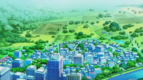 Pokemon Towns, Pokemon City, Pokemon Heart Gold, Pokemon Gym Leaders, City Gym, Pokemon Firered, Anime Png, Anime Universe, Pokemon Poster