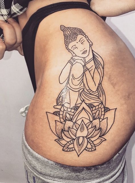 Buddha/lotus flower Lotis Flower, Tattoo Designs And Meanings, Lotus Flower, Tattoos And Piercings, Tatting, Lotus, Tattoo Ideas, Piercings, Tattoo Designs