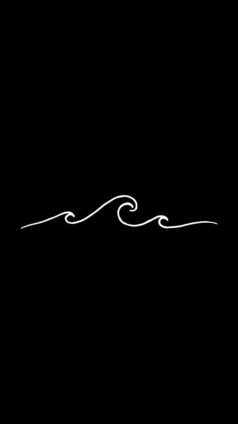 Paddle Boarding Tattoos, Tattoo Waves Ocean, Ocean Beach Tattoo, Minimalist Ocean Tattoo, Wave Line Drawing, Small Black Tattoos, David Bowie Tattoo, Nintendo Tattoo, Minimal Tattoo Designs