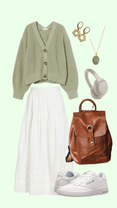 #outfitinspo #falloutfit #fallcore #falloutfitinspo #falloutfitideas #sageaesthetic #sagegreenaesthetic Sage Green Outfit, Chose Outfit, Modesty Outfits, Cute Modest Outfits, Cute Preppy Outfits, Green Outfit, Modest Fashion Outfits, 가을 패션, Outfit Inspo Fall