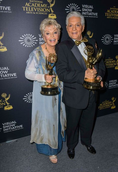 LOS ANGELES, CA - APRIL 29: Bill Hayes (R) and Susan Seaforth Hayes attend 45th Daytime Emmy Awards - Backstage with the Visual Snow Initiative on April 29, 2018 in Los Angeles, California. (Photo by Vivien Killilea/Getty Images for The Artists Project) Bill Hayes, Body For Life Bill Phillips, Bill Evans Poster, Bill Gets Image, Visual Snow, The United States Vs. Billie Holiday, Doug Williams, Bill Haley, Artist Project