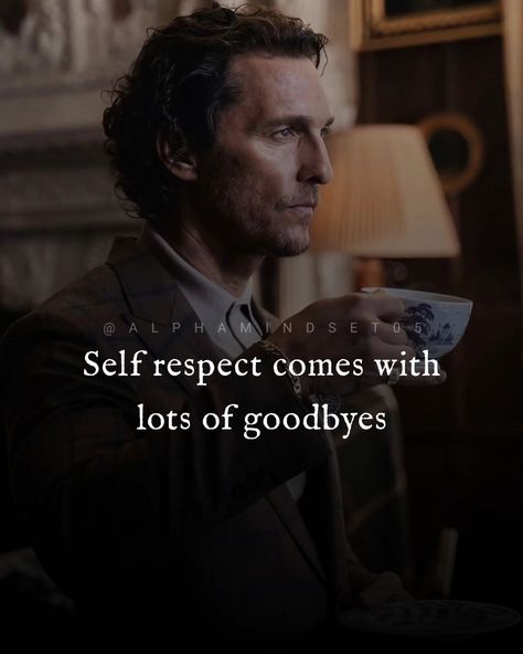 Self respect comes with lots of goodbyes Self Respect Quotes Wallpaper, Self Respect Wallpaper, Hanuman Black Wallpaper, Self Attitude Quotes, Strong Men Quotes, Hanuman Black, Men Motivation Quotes, Quotations On Life, Gandhi Quotes Inspiration