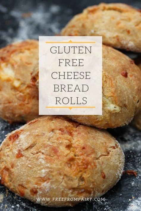 Gluten Free Cheese Bread Rolls (No Added Yeast) | The Free From Fairy Gluten Free Cheese Bread, Cheese Bread Rolls, Gluten Free Scones, Cheese Rolls, Kefir Recipes, Gluten Free Buns, Gluten Free Sourdough, Milk Kefir, Gluten Free Recipes Bread