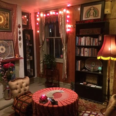 Psychic Sarah Tarot Room Newtown | Tarot Readings with Psychic Sarah Psychic Office, Psychic Room, Psychic Decor, Psychic Shop, Tarot Room, Seance Room, Witches Room, Tarot Shop, Dreamy Room