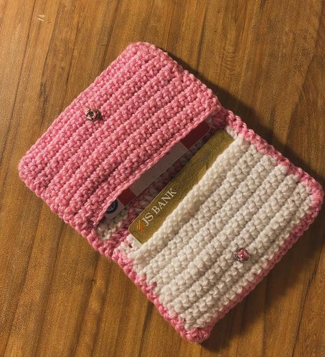 Organize in style with our cute and cozy crochet cardholders-perfect for cards,cash. and more! 🌷 Colors can be customised Dm for details #handmade #crochet #smallbusiness Cozy Crochet, Handmade Crochet, In Style, Card Holder, Crochet, Color