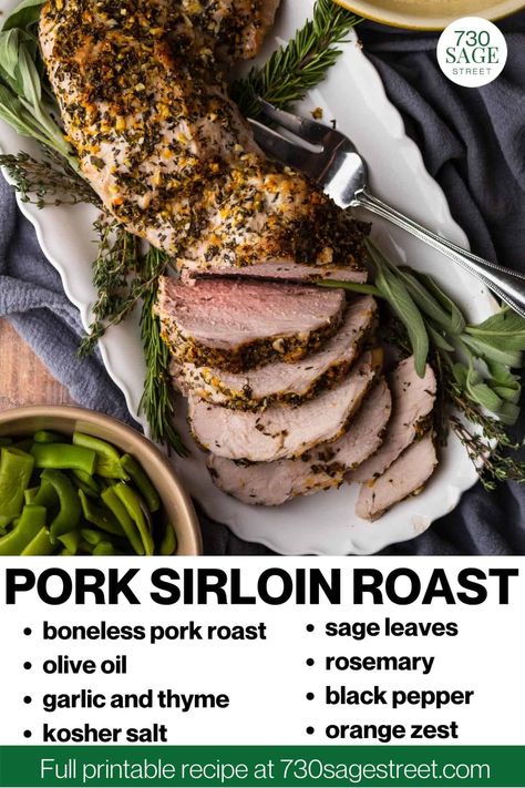 Pork Loin With Gravy, Pork Sirloin Tip Roast, Roast With Gravy, Recipe For Roast, Roast Pork Loin, Pork Sirloin Roast, Boneless Pork Loin Roast, Easy Roast, Pork Loin Roast Recipes